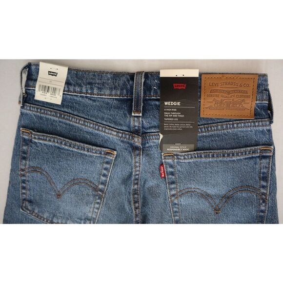 Levi's Premium Women's Sz 25 These Dreams Blue Wedgie Icon High Rise Jeans - Picture 7 of 12